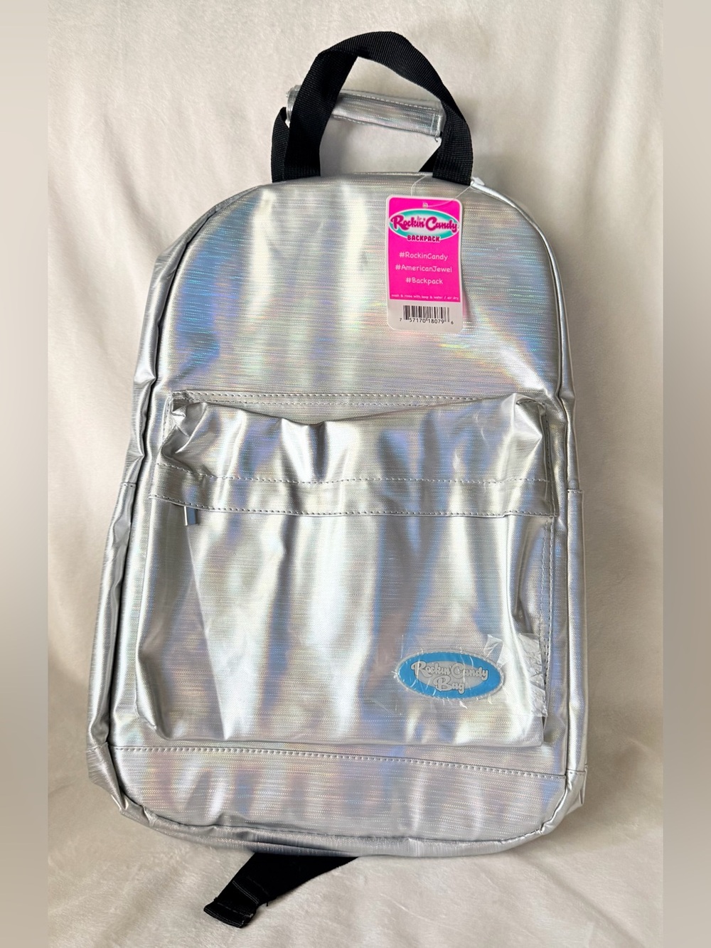 ✨NWT✨ Silver Backpack with Multiple Pockets by Rock Candy by American Jewel
